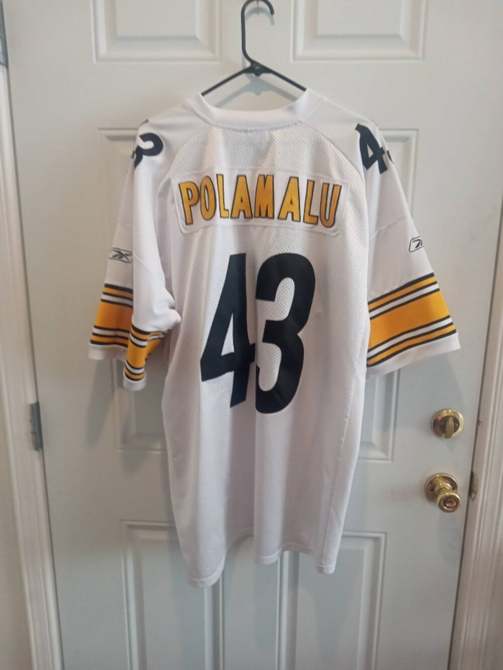Reebok Authentic NFL On-Field Pittsburgh Steelers Troy Polamalu Jersey Size XXL